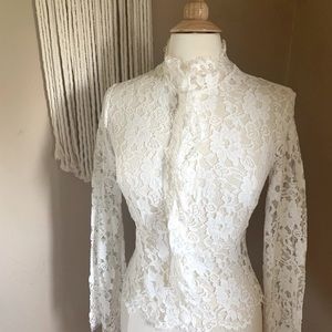 Lace blouse c. 2000 by Moda International